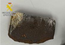 Detenido por ocultar 29 gramos de hachís en una bandolera