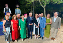 Sonia González acompaña a los solaneros en la inauguración de sus fiestas en honor de Santiago y Santa Ana