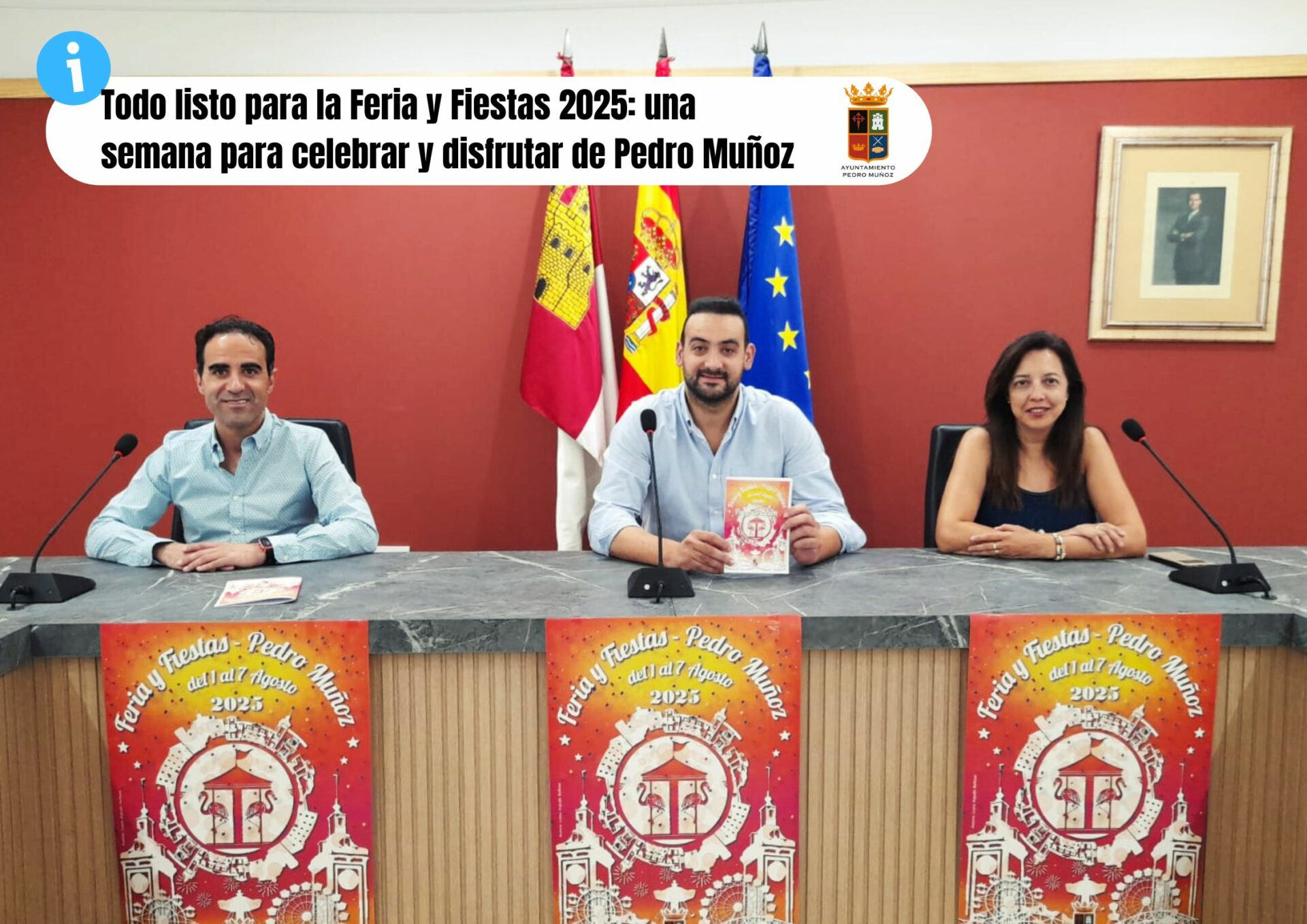 Todo listo para la Feria y Fiestas 2025 de Pedro Muñoz