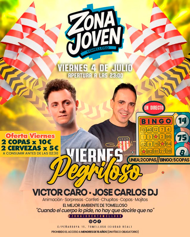 ¿Qué sorpresas brindará la Zona Joven de Tomelloso para este fin de semana?