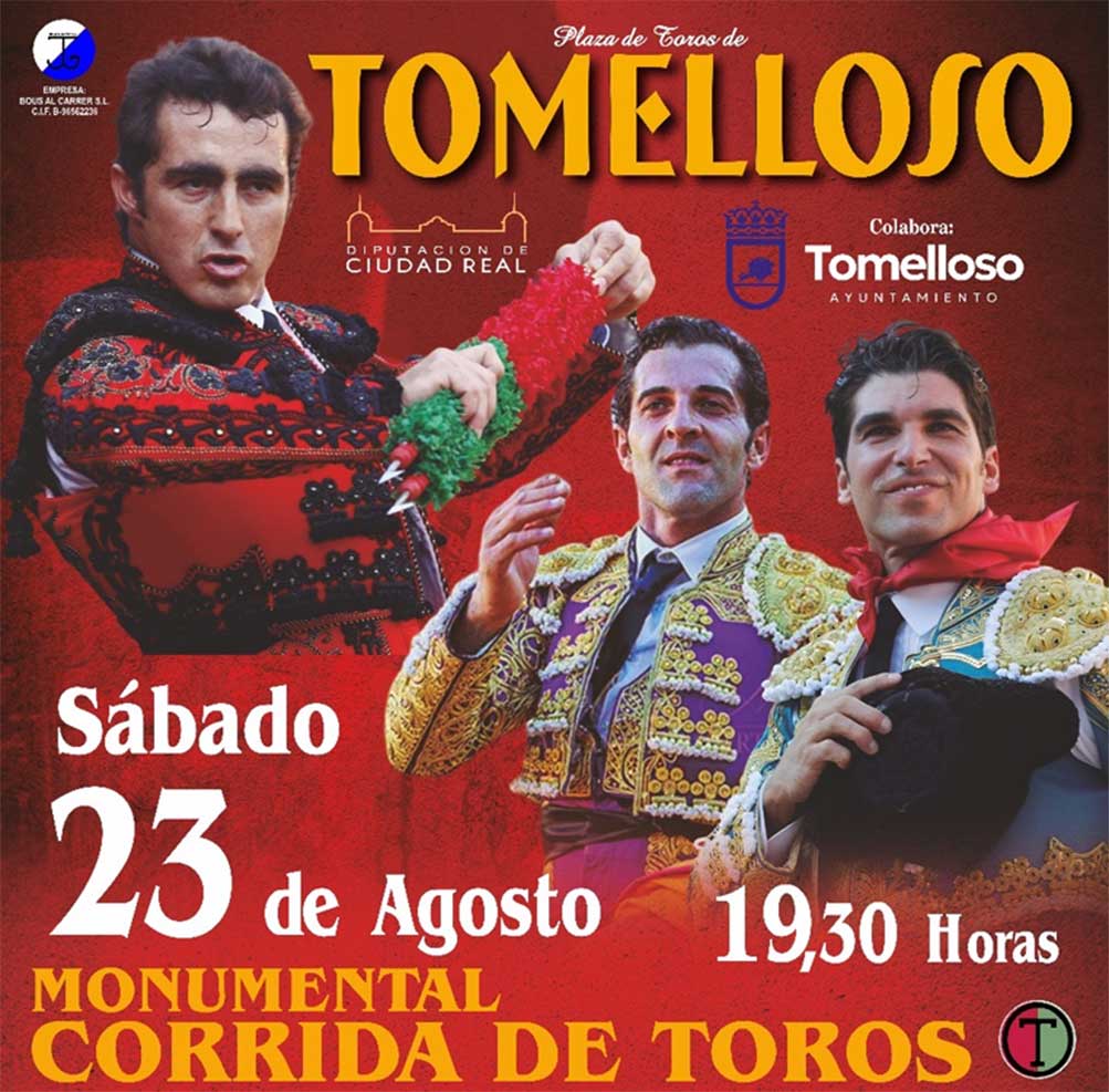 Cayetano Rivera confirma que toreará en Tomelloso mañana 23 de agosto