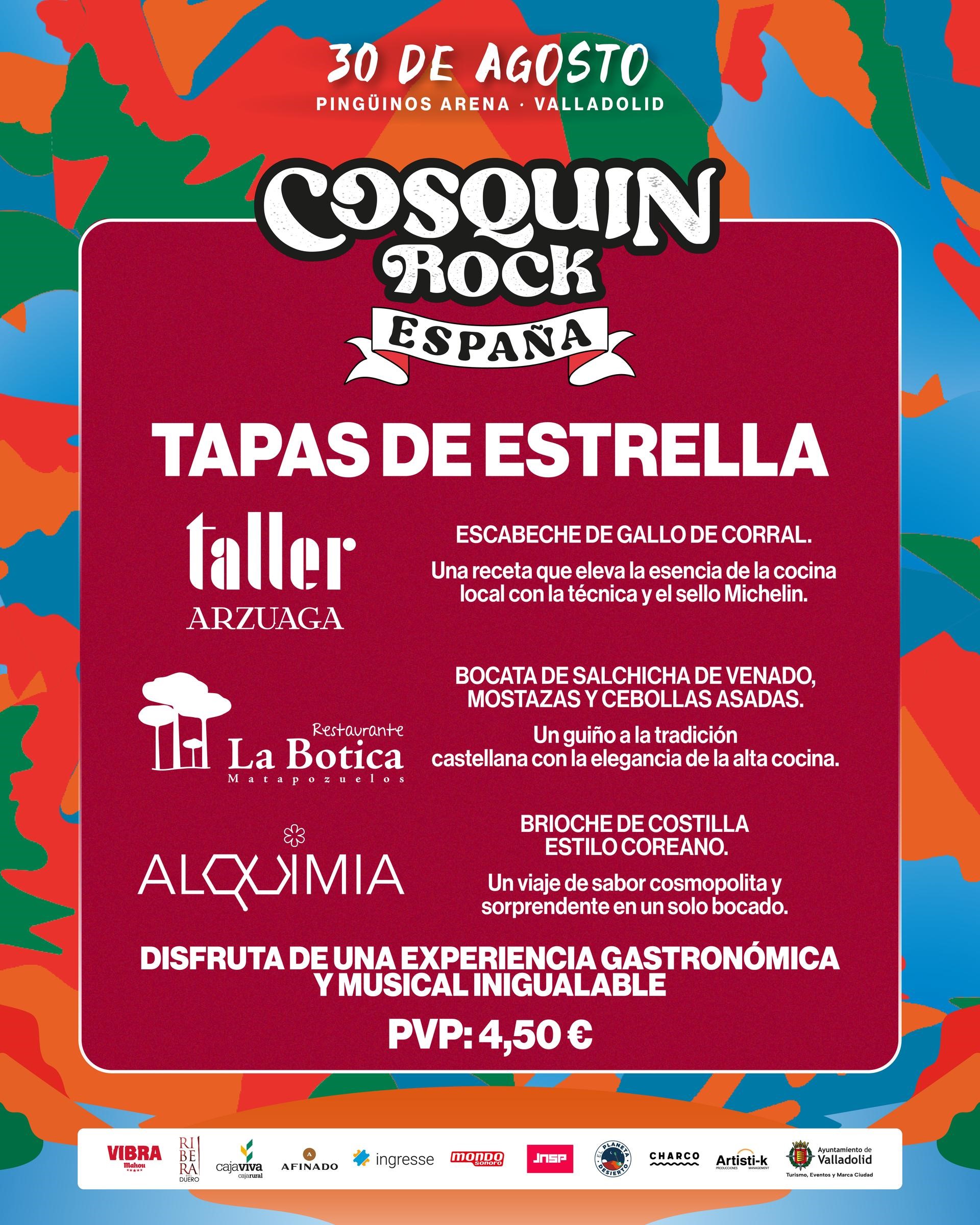 Cosquín Rock en Valladolid: música, estrellas michelín y grandes vinos para saborear el Festival con los cinco sentidos