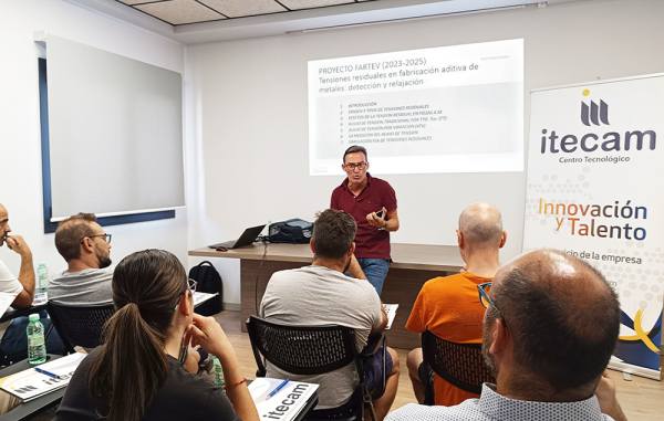 El proyecto FARTEV de Itecam valida el método de relajación de tensiones residuales por vibración en procesos de fabricación aditiva