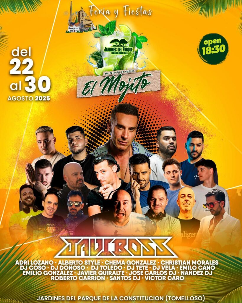 La Fiesta del Mojito, un evento que no te puedes perder enmarcado dentro de la Feria y Fiestas de Tomelloso 2025