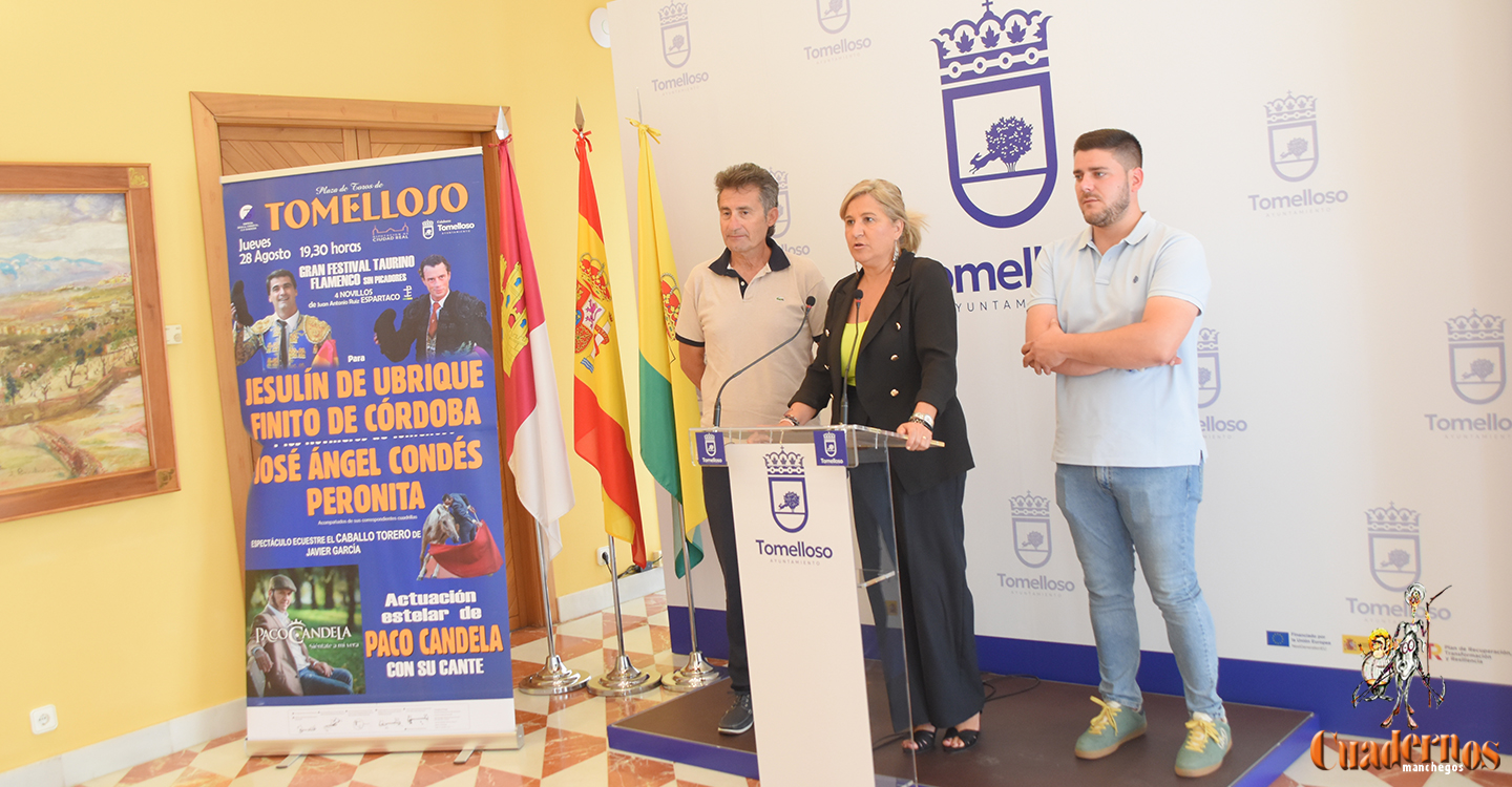 Gran fiesta taurina y flamenca en Tomelloso este 28 de agosto con Jesulín de Ubrique y Finito de Córdoba