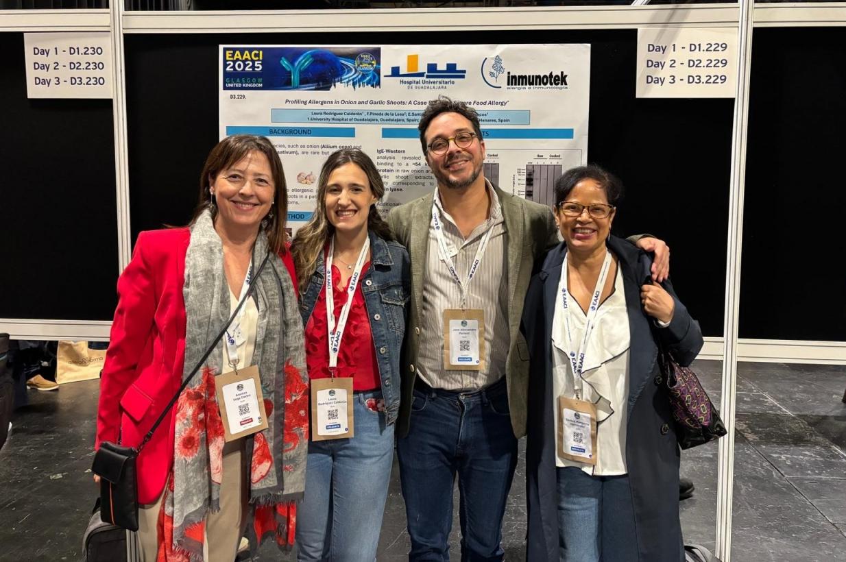 El Hospital de Guadalajara, premiado en el Congreso Europeo de Alergología por un trabajo sobre un síndrome provocado por la reacción a la amoxicilina