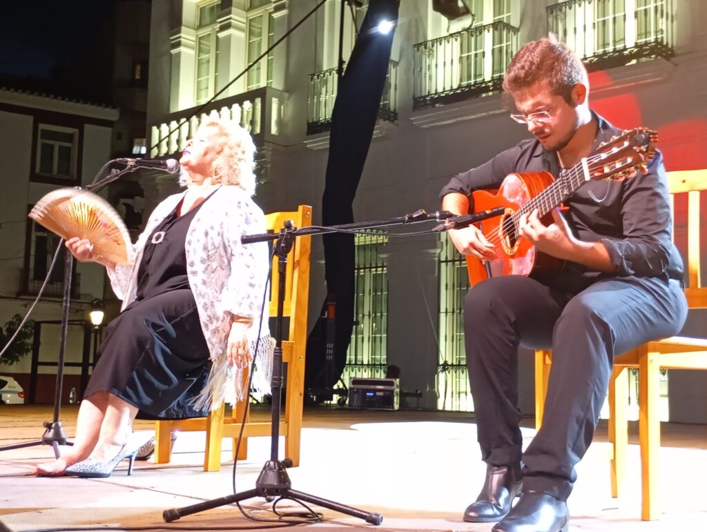 Llenazo en la Plaza de España de Tomelloso para disfrutar de la V Muestra Local de Flamenco