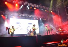 Gran sonido y puesta en escena de Lobos con su tributo a Pereza y Leiva en la Feria de Tomelloso