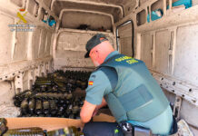 La Guardia Civil detiene a dos personas por la sustracción de media tonelada de aceite de oliva