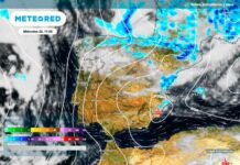 Meteored confirma el descenso térmico generalizado y la llegada de lluvias localmente fuertes en España