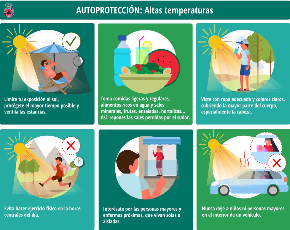 La delegada del Gobierno pide “mucha precaución” para evitar problemas de salud y prevenir incendios ante las altas temperaturas