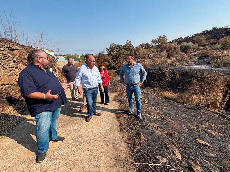 Núñez exige a la Junta ayudaspara la recuperación de las zonas afectadas por incendios