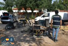 La Policía Nacional detiene a cinco integrantes de un clan familiar que habían perpetrado seis robos de cableado de cobre de la línea férrea