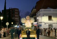 Cientos de devotos acompañaron a la Virgen de las Viñas en la procesión del Día Grande de la patrona