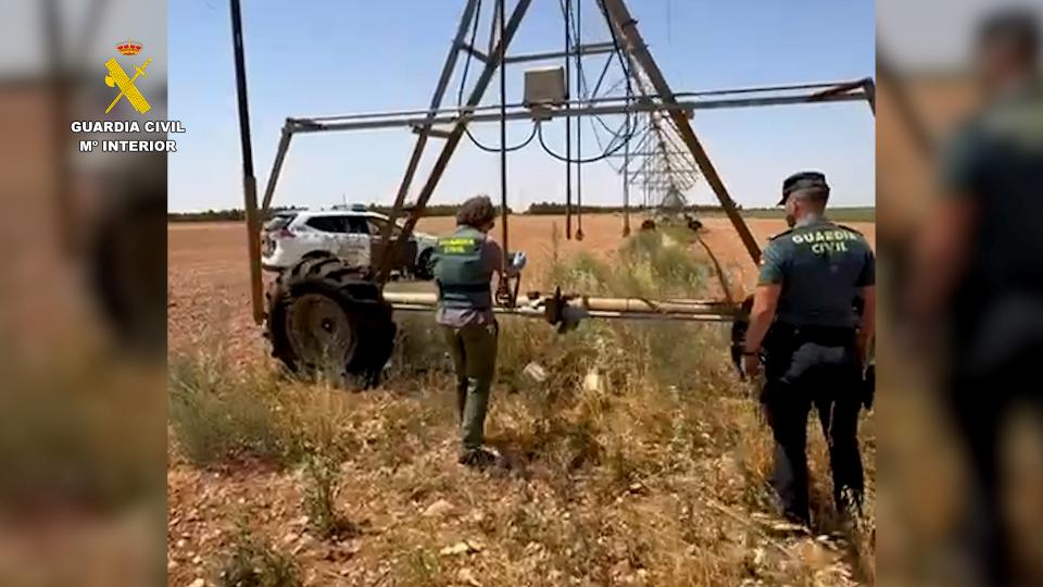 Detenido un grupo criminal dedicado al robo de componentes de los pivots de riego