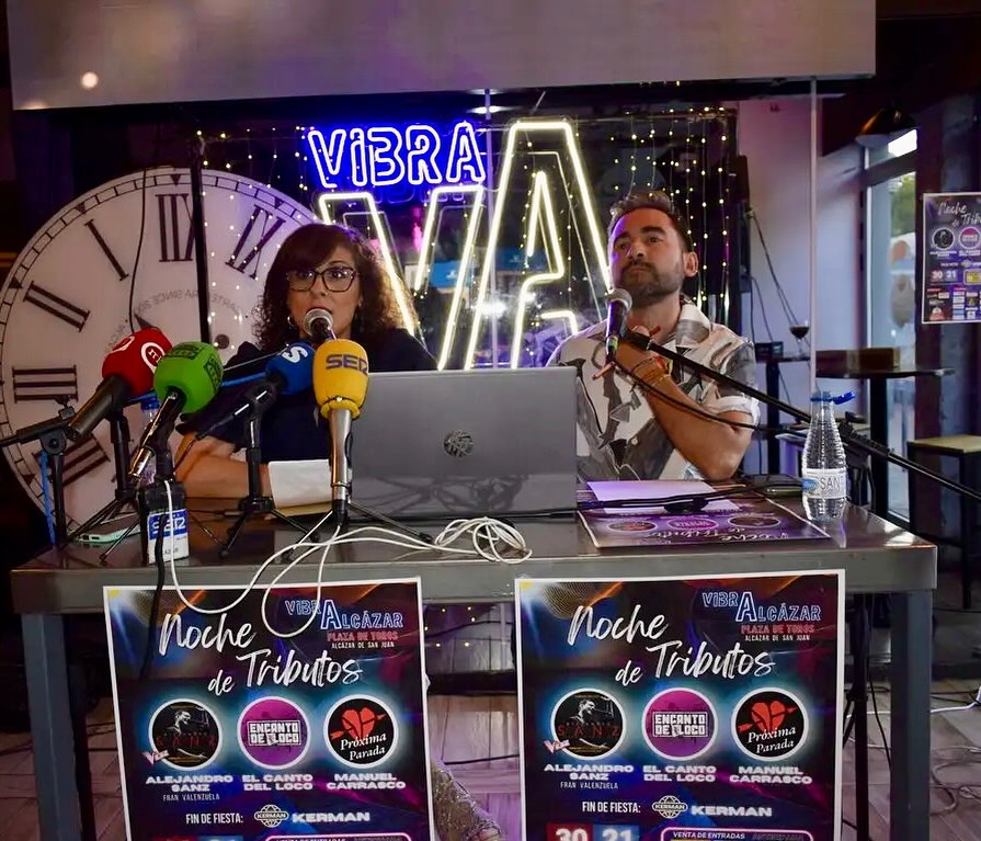 Alcázar de San Juan vibrará con tributos a Alejandro Sanz, El Canto del Loco y Manuel Carrasco el 30 de agosto