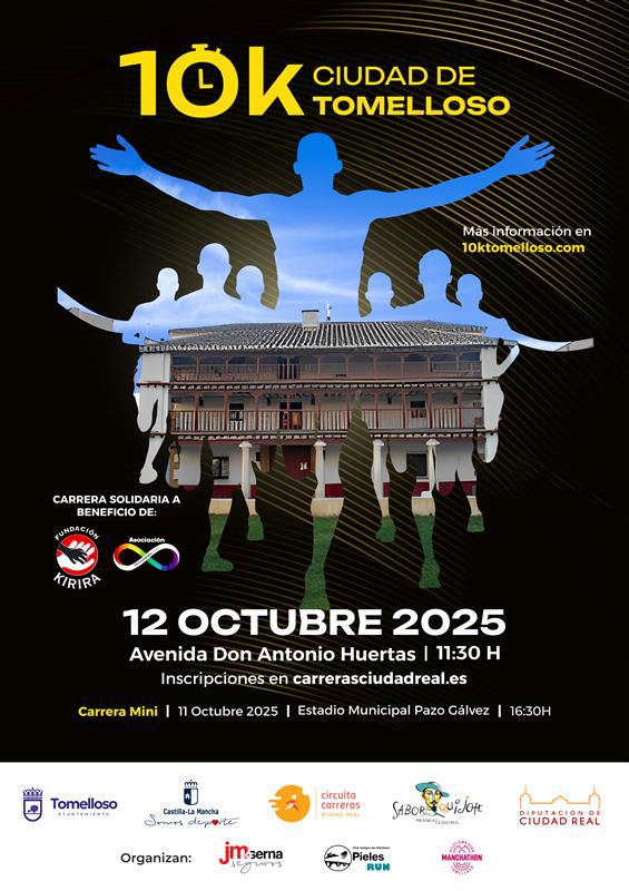 Abiertas las inscripciones para la 10K Ciudad de Tomelloso 2025: precios, plazos y cómo apuntarse