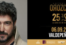 Antonio Orozco actuará en Valdepeñas el 6 de septiembre con “La Gira de Mi Vida”