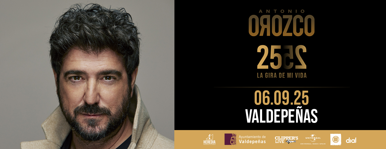 Antonio Orozco actuará en Valdepeñas el 6 de septiembre con “La Gira de Mi Vida”