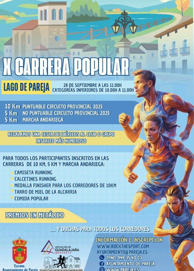 Carrera Popular Lago de Pareja: ¡No te pierdas su X Edición este año!