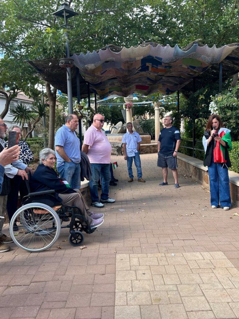 El PSOE de Granátula de Calatrava se suma a la causa palestina en una concentración pacífica por la paz y contra el genocidio en Gaza