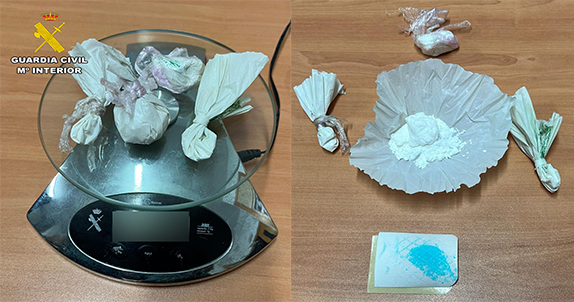 La Guardia Civil de Albacete detiene a una persona por un delito contra la salud pública y desmantela un punto de venta de drogas