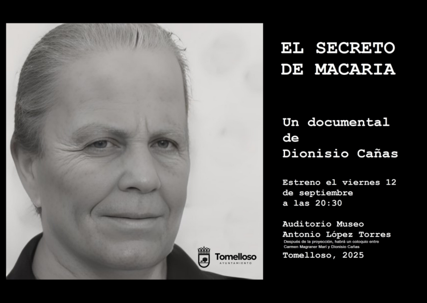 El secreto de Macaria: estreno del documental de Dionisio Cañas en Tomelloso