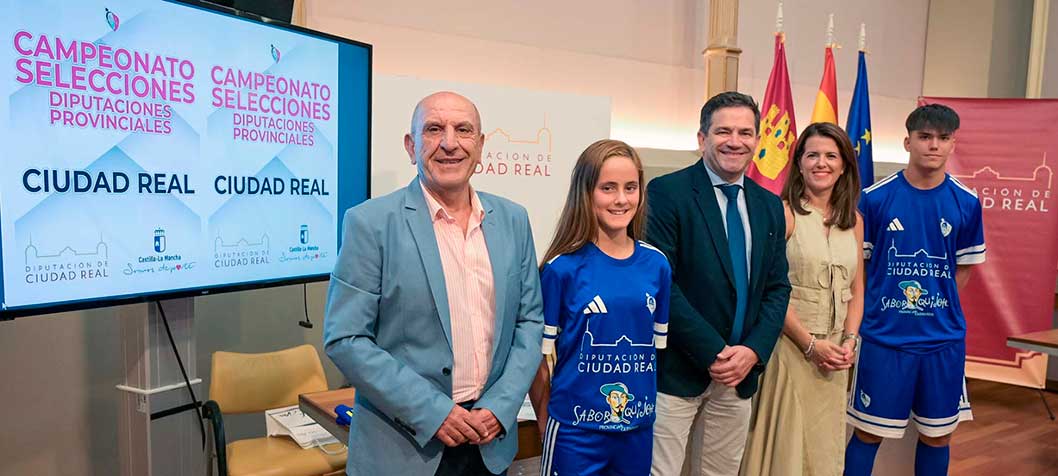 Firmado un acuerdo entre Diputación de Ciudad Real y Federación de Fútbol de Castilla-La Mancha para vestir selecciones provinciales
