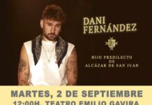 Dani Fernández será nombrado Hijo Predilecto de Alcázar de San Juan este martes en un emotivo acto