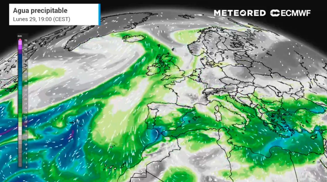 Este domingo los restos del huracán Gabrielle irrumpirán en España a partir de esta hora: habrá 3 comunidades afectadas