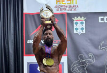 El tomellosero José María Mora Martínez suma tres oros en la Copa Premundial de Fisioculturismo de Alborea