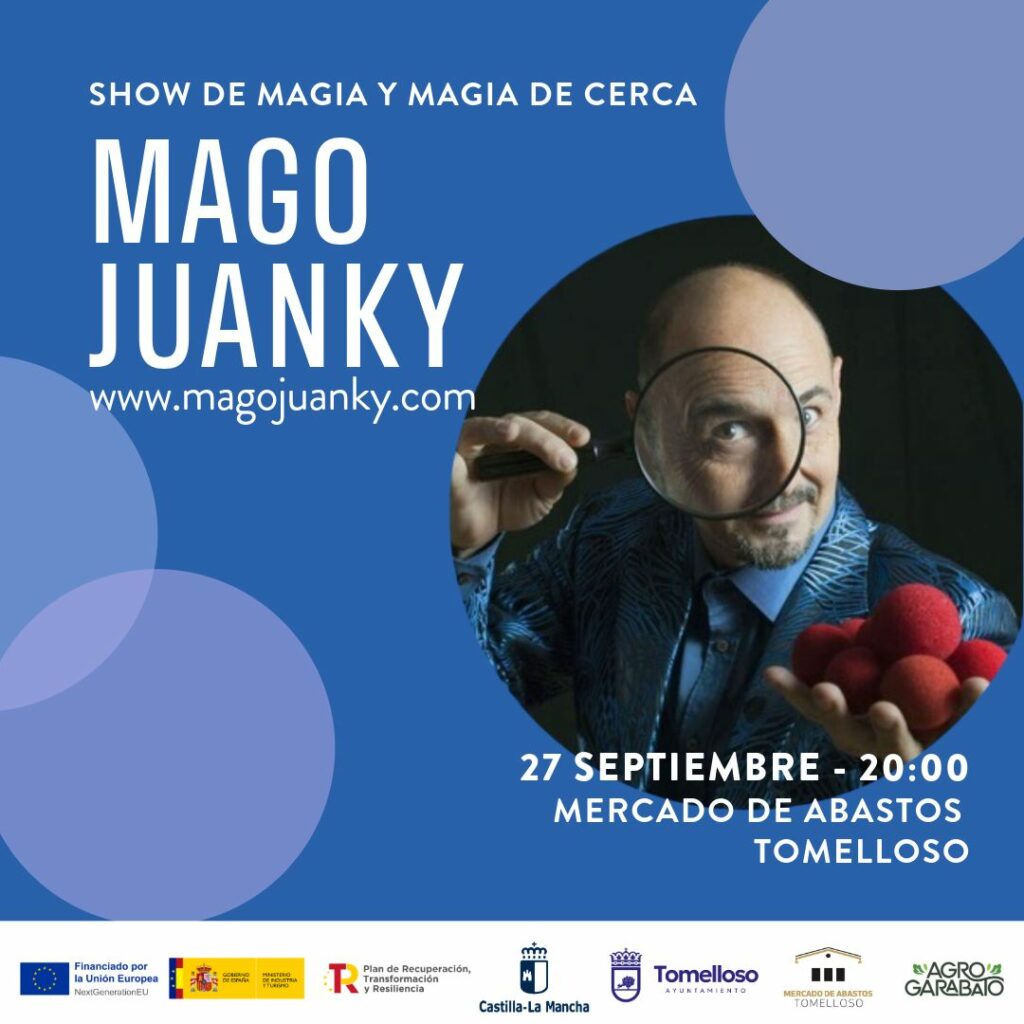 Sábado de magia en Tomelloso: ¡El espectáculo del mago Juanky llega al Mercado de Abastos!"