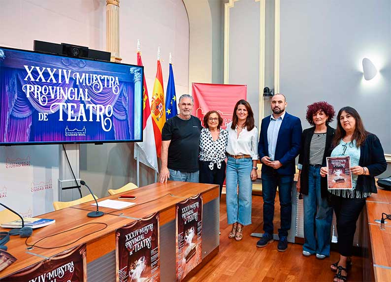 La Diputación de Ciudad Real ha presentado la XXXIV Muestra Provincial de Teatro con récord de participación y nuevas categorías