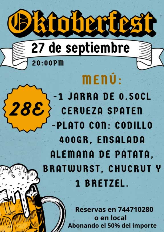 Tomelloso celebra su primer Oktoberfest en 13700 Bar: ¡Un evento que no puedes perderte!