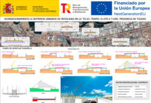 Avanza en Toledo la instalación de la pasarela en las obras de la senda peatonal y ciclista de la TO-23 entre Santa Bárbara y el Polígono