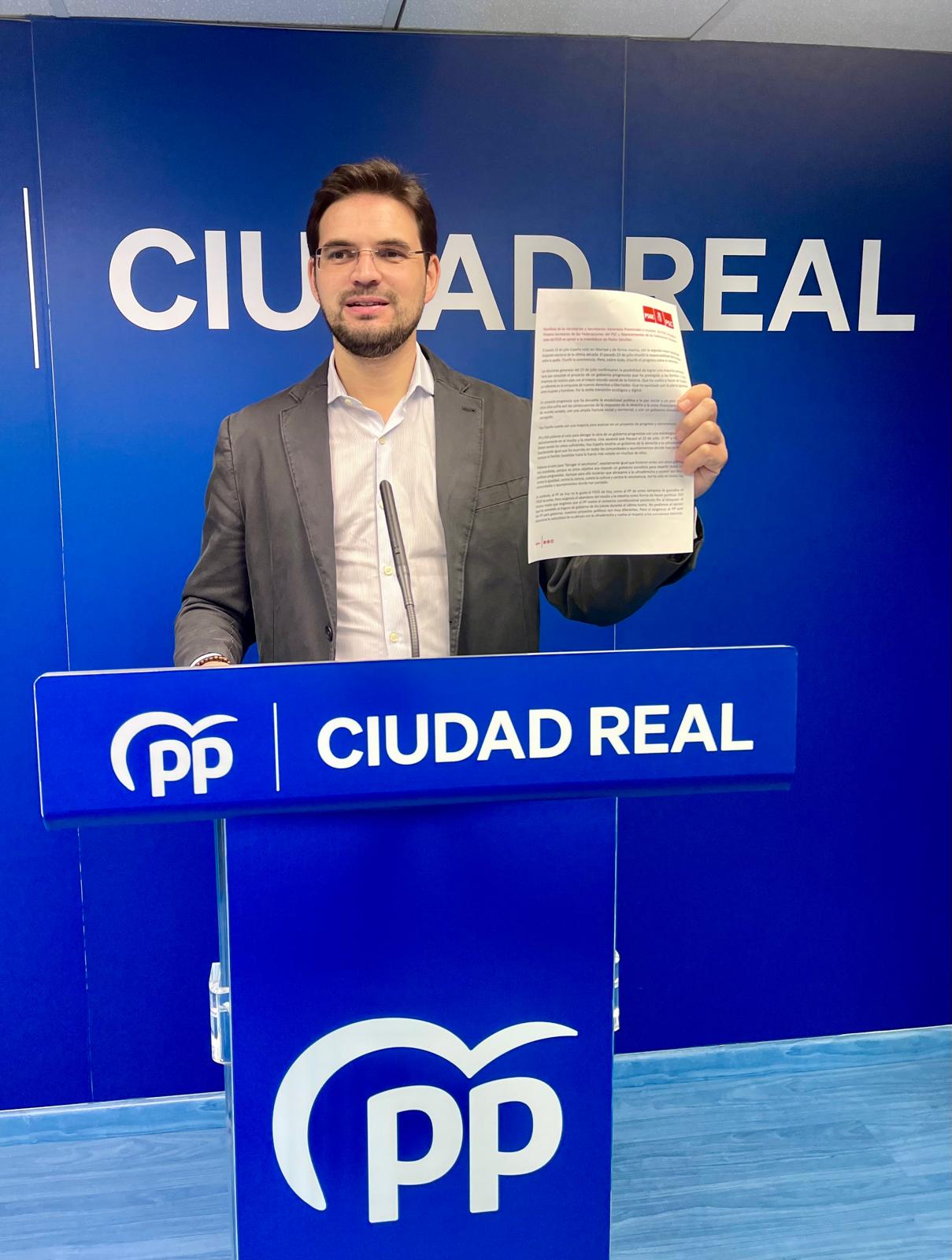 Serrano: “Page y Caballero siguen apoyando sin fisuras a Pedro Sánchez y a sus cesiones al rupturismo separatista”