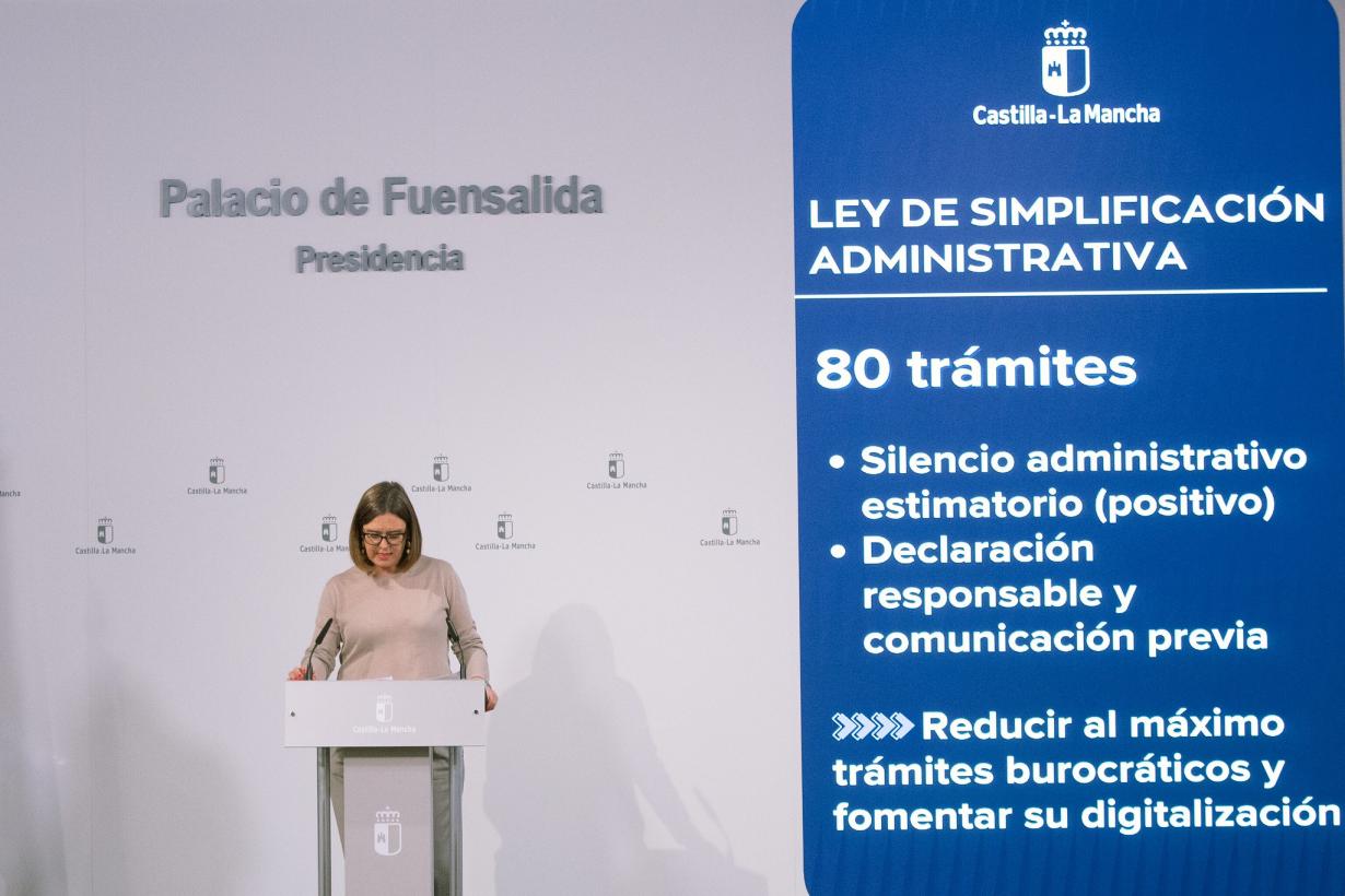 Castilla-La Mancha empleará la declaración responsable y el silencio administrativo positivo para simplificar cerca de 80 trámites burocráticos