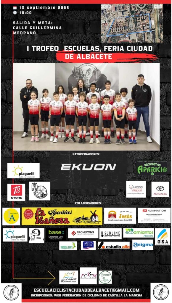 Un renovado Trofeo Escuelas Feria Ciudad de Albacete estrena organización y recorrido para clausurar el Trofeo Federación 2025