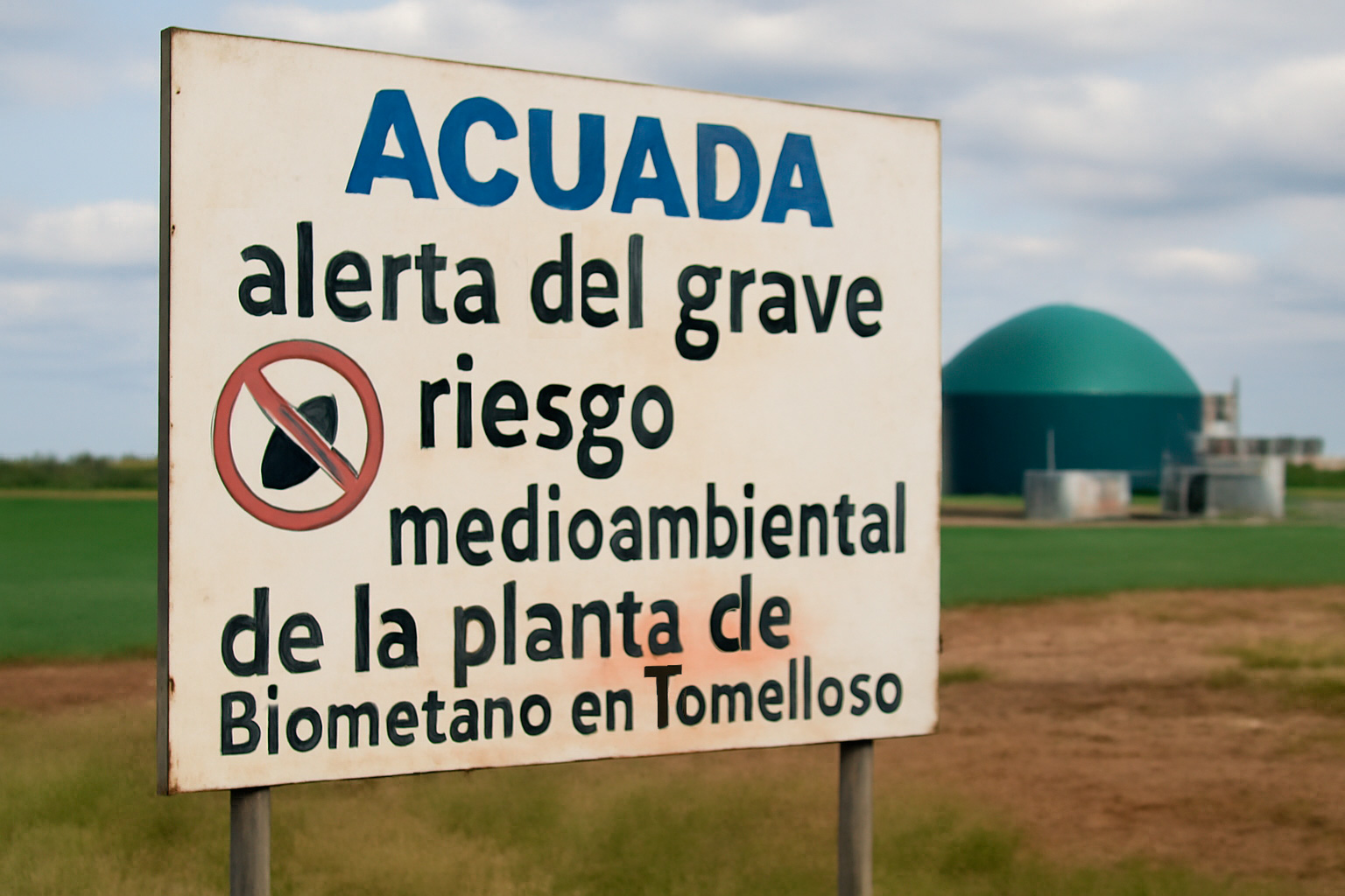 ACUADA alerta del riesgo medioambiental en Tomelloso por la futura planta de biometano sobre el Acuífero 23