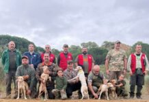 Fernando Alfonso Gallego, Guillermo García y Luciano Gómez, campeones autonómicos de Podenco Andaluz, Maneto y Orito Español