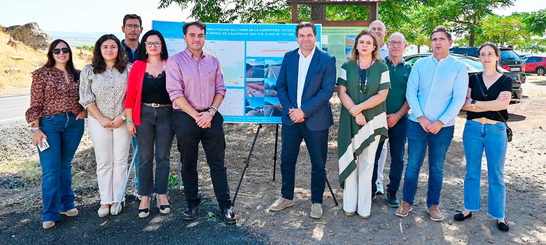 La Diputación de Ciudad Real, con una inversión de 2’3 millones de euros, arregla la carretera que une Bolaños y Moral