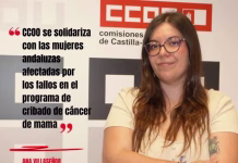 CCOO se solidariza con las mujeres andaluzas afectadas por los fallos en el programa de cribado de cáncer de mama