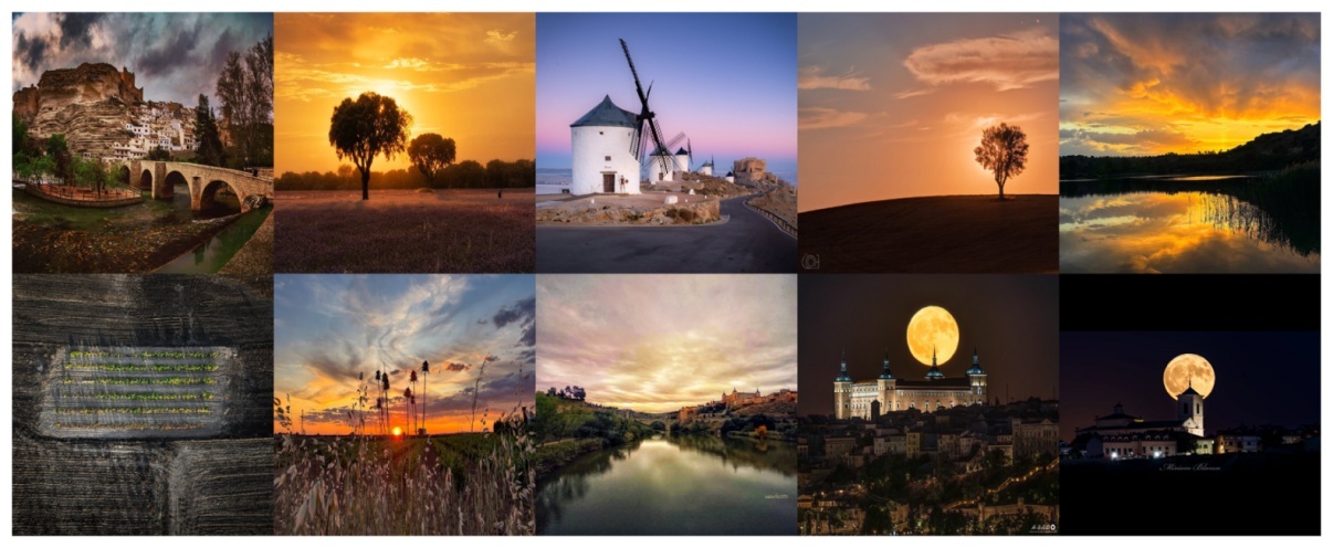 Diez imágenes de Castilla-La Mancha pasan a la final estatal en el quinto certamen de fotografía en Instagram “Mi Rincón Favorito”