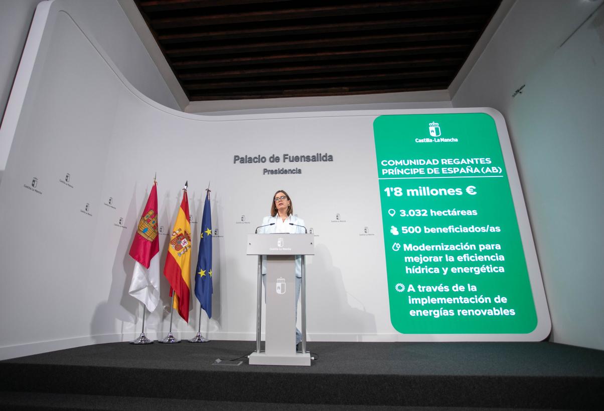 La Junta subvenciona con 1,8 millones de euros la mejora de los regadíos de la Comunidad de Regantes Príncipe de España