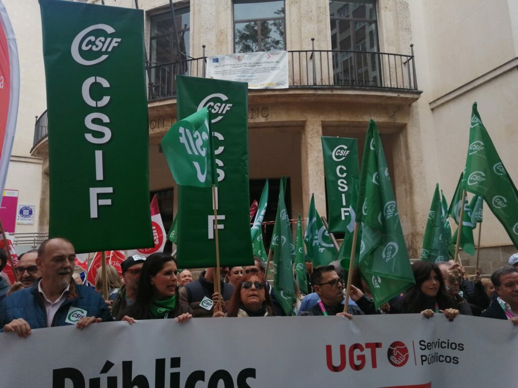 concentracion sindicatos