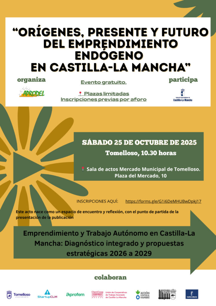 Tomelloso acoge la presentación del informe sobre el emprendimiento y trabajo autónomo en Castilla-La Mancha: desafíos y oportunidades para 2026-2029