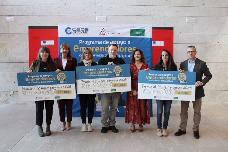 Eurocaja Rural reconoce el esfuerzo y la creatividad de los emprendedores alcarreños de la VIII edición del 'Programa de Apoyo a Emprendedores'