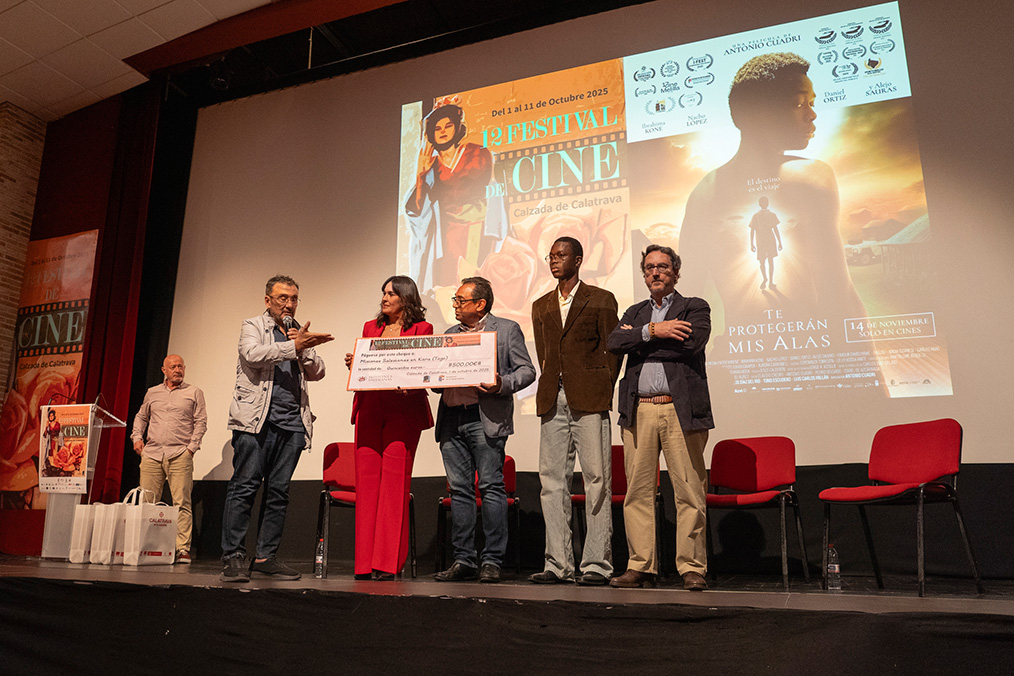 Éxito solidario en la inauguración del XII Festival de Cine de Calzada de Calatrava