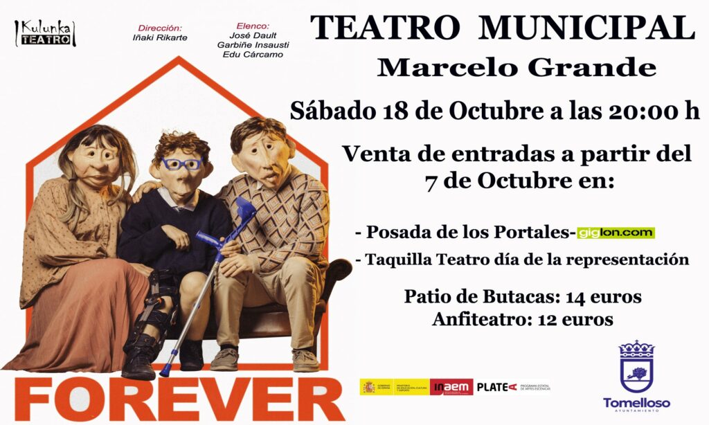 ¡Entradas ya a la venta!: “Forever” llega al Teatro Municipal Marcelo Grande el sábado 18 de octubre