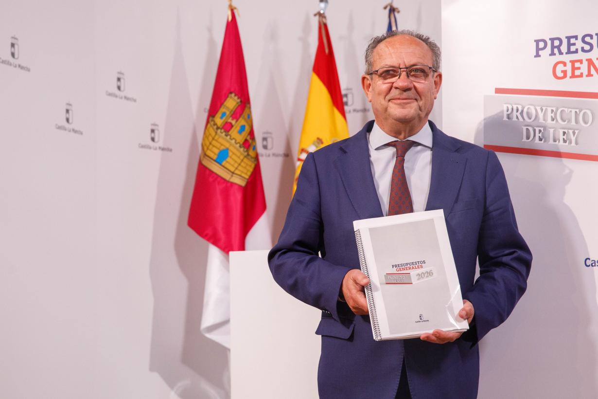 El Gobierno de Castilla-La Mancha aprueba unos presupuestos para 2026que ascienden a 12.903 millones de euros